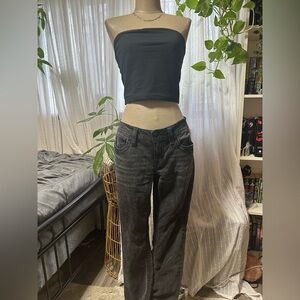 Miss Me Women's Dark Gray Boot Cut Jeans